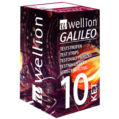 Wellion Galileo, merilni lističi za ketone v kapilarni krvi (10 lističev)
