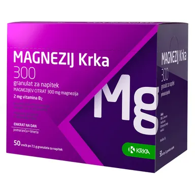 Krka Magnezij 300, vrečke (50 vrečk)