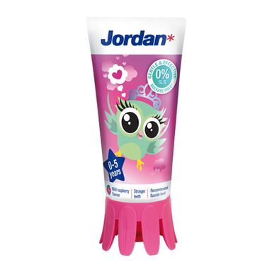 Jordan Kids, zobna pasta za otroke 0-5 let (1000 ppm F) - 50 ml