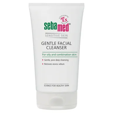 Sebamed, nežni gel za umivanje obraza za mastno in mešano kožo (150 ml)