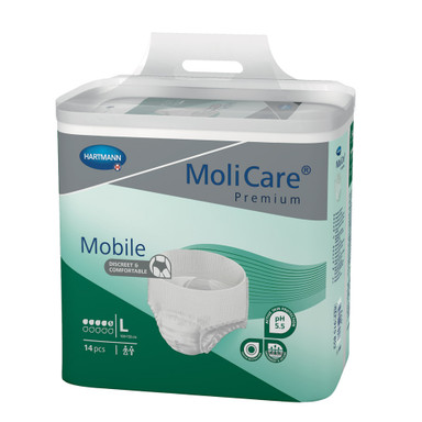 MoliCare Premium Mobile 5 Drops, inkontinenčne hlačke (velikost XL) - 14 hlačk