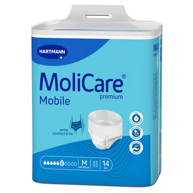 MoliCare Premium Mobile 6 Drops, inkontinenčne hlačke (velikost M) - 14 hlačk