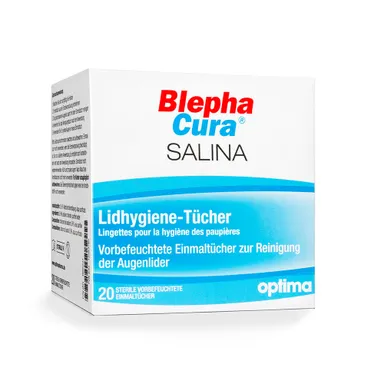 Blepha Cura Salina, robček za higieno očesnih vek (20 robčkov)