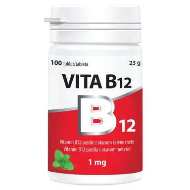 Vitamin B12 1000 μg Vitabalans, žvečljive tablete (100 tablet)