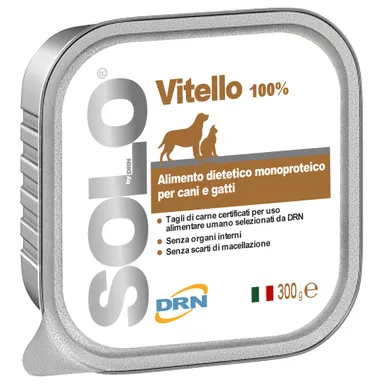 Solo Vitello, monoproteinska dieta za pse in mačke - Teletina (6 x 300 g)