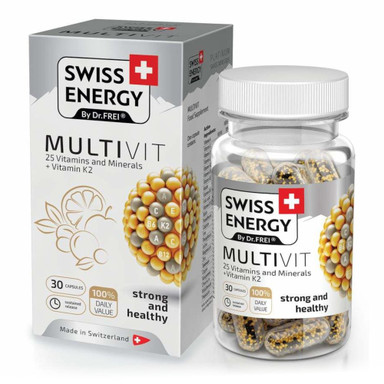 Swiss Energy Multivit, kapsule s podaljšanim sproščanjem (30 kapsul)