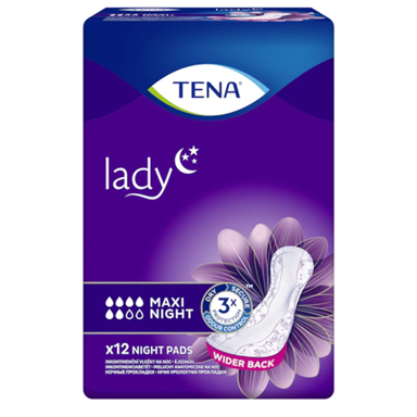 Tena Lady Maxi Night, inkontinenčna predloge za ženske (12 podlog)