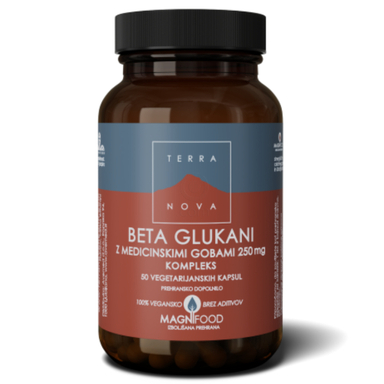Terranova Beta Glukani z Gobami Kompleks, kapsule (50 kapsul)