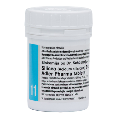 Schüsslerjeva sol št. 11 Silicea (Acidum silicicum) D12, tablete (400 tablet)