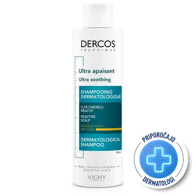 Vichy Dercos, pomirjujoč šampon za suhe lase (200 ml)