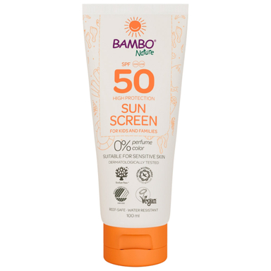 Bambo Nature Sunscreen, losjon za zaščito kože pred soncem - ZF50 (100 ml)