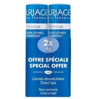 Uriage Xémose, balzam za ustnice - paket (2 x 4 g)
