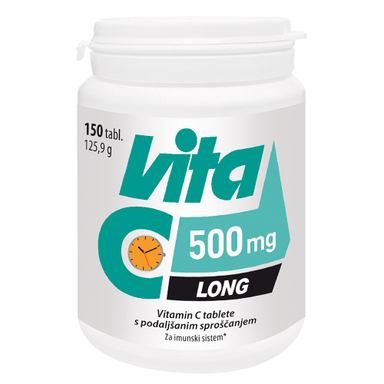Vita-C 500 mg Long Vitabalans, tablete s podaljšanim sproščanjem (150 tablet)