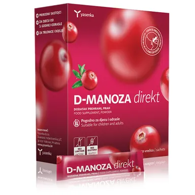 Yasenka D-Manoza direkt, vrečice (20 vrečic)