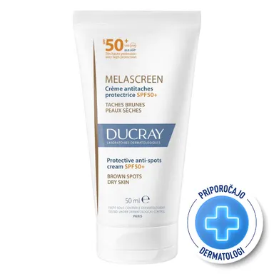 Ducray Melascreen, zaščitna krema proti madežem - ZF50+ (50 ml)