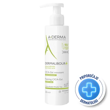 A-Derma Dermalibour+, peneči cica gel (200 ml)