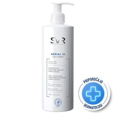 SVR Xerial 10, mleko za suho in luskasto kožo telesa - 400 ml