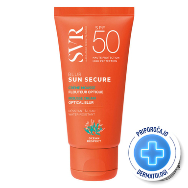 SVR Sun Secure Blur, zaščita pred soncem za obraz - ZF50 (50 ml)