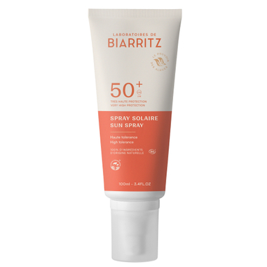 Biarritz BIO, sprej za zaščito pred soncem za obraz in telo - ZF50+ (100 ml)