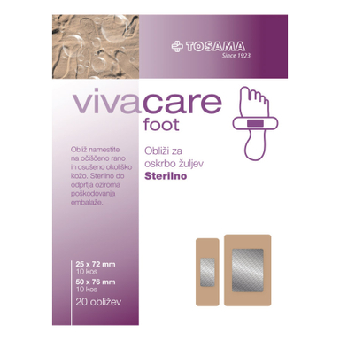 vivacare foot, 20 obližev