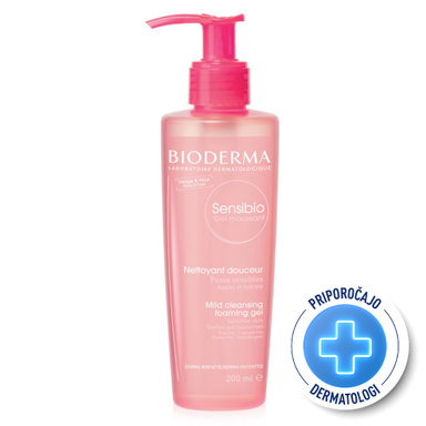 Bioderma Sensibio Gel Moussant, čistilni gel za občutljivo kožo (200 ml)