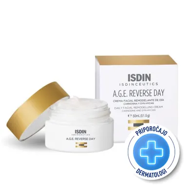 ISDIN Isdinceutics Rejuvenate A.G.E. Reverse, dnevna krema za preoblikovanje obraza (50 ml)