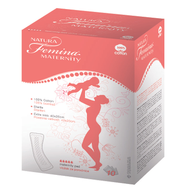 Natura Femina Maternity, vložki za mamice po porodu (2 x 5 vložkov)