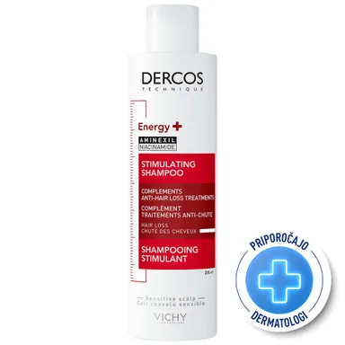 Vichy Dercos Aminexil Energisant, šampon proti izpadanju las (200 ml)