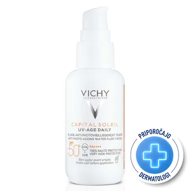 Vichy Capital Soleil UV-Age, tonirani fluid - ZF50+ (40 ml)