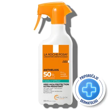LRP Anthelios, pršilo za otroke in odrasle - ZF50+ (300 ml)