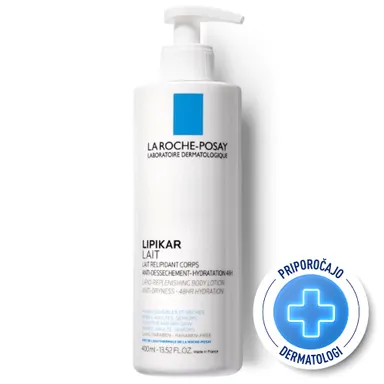 LRP Lipikar Lait, mleko za telo za suho kožo (400 ml)