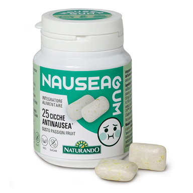 Naturando Nausea Gum, žvečilni gumiji (25 žvečilnih gumijev)