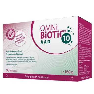 OMNi-BiOTiC 10 AAD, prašek v vrečkah (30 x 5 g)