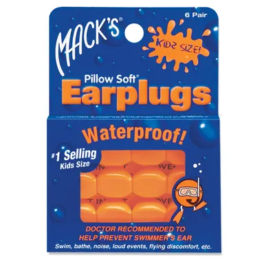 Mack's Pillow Soft Kids, otroški silikonski ušesni zamaški (6 parov)