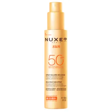 Nuxe Sun, pršilo za zaščito pred soncem za obraz in telo - ZF 50 (150 ml)