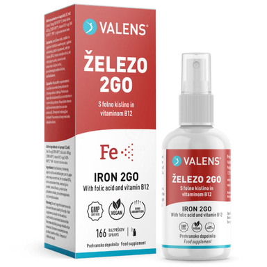 Valens Železo 2Go, ustno pršilo (50 ml)