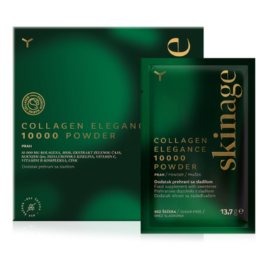 Yasenka Skinage Collagen Ellegance 10000, kolagen v prahu (20 vrečk)