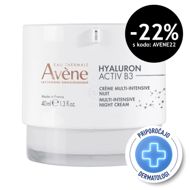Avene Hyaluron Activ B3, multiintenzivna nočna krema (40 ml)