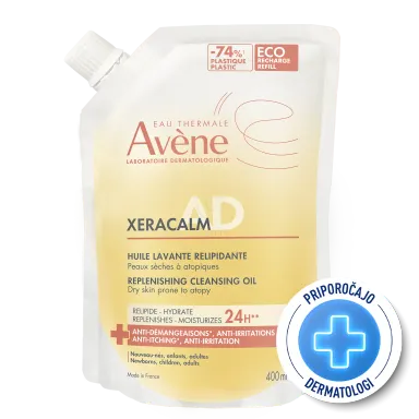 Avene XeraCalm A.D, relipidirajoče olje za čiščenje  - Refill (400 ml)