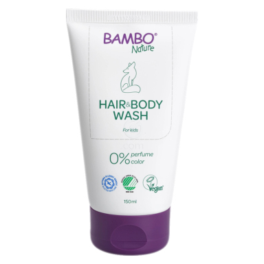 Bambo Nature, otroški gel za umivanje telesa in las (150 ml)