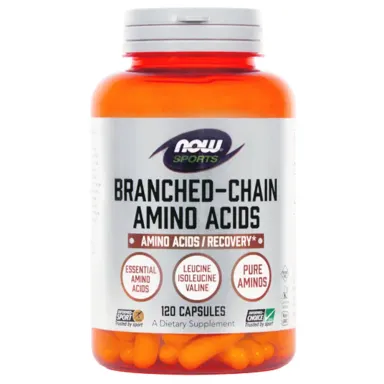 BCAA aminokisline NOW Sports, kapsule (120 kapsul)
