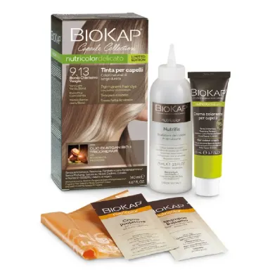 BioKap Nutricolor Delicato 9.13, set za hitro barvanje las -  svetlo vanilija blond (1 set)