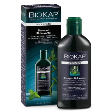 BioKap, šampon proti izpadanju in za krepitev las s probiotiki (200 ml)