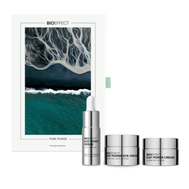 Bioeffect Pure Power Set, pomlajevalna nega za obraz in predel okoli oči (3 x 15 ml)