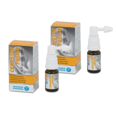 Cerustop olje za uho, pršilo - paket (10 ml)