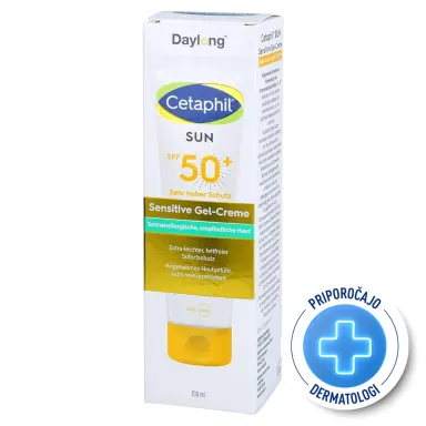 Daylong Cetaphil Sun Sensitive, lahka gel krema - ZF50+ (100 ml)