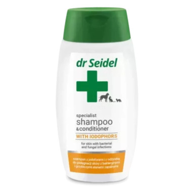 dr Seidel Jodofor, šampon z balzamom za pse in mačke (220 ml)