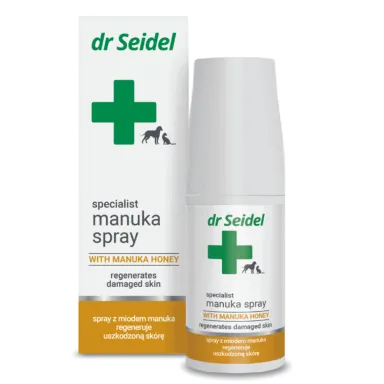 Dr. Seidel Manuka, negovalni sprej z medom za pse in mačke (50 ml)