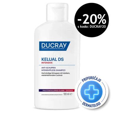 Ducray Kelual DS Intensive, šampon proti prhljaju (100 ml)