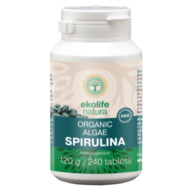 Ekolška alga Spirulina Ekolife Natura, tablete (240 tablet)